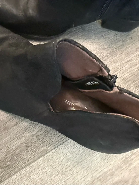 MJUS Anthropologie Black Women's Ankle Boots size 41 heeled booties - Picture 4 of 12